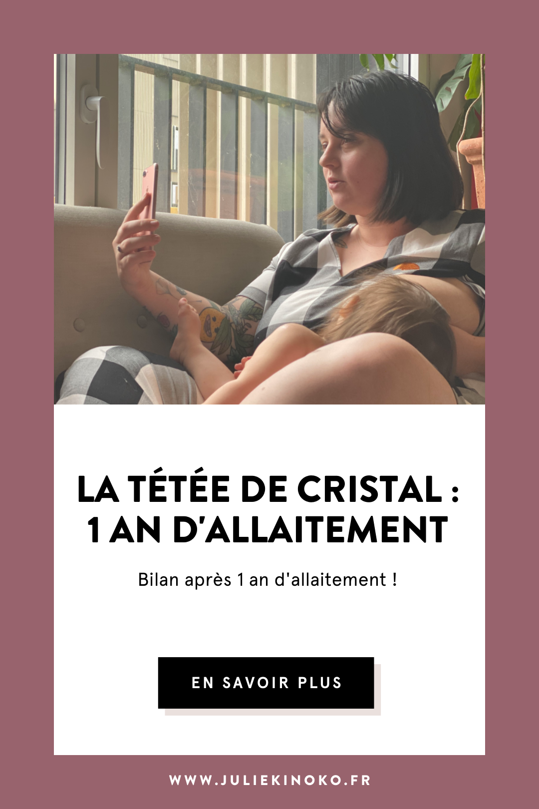 Tétée de cristal 1 an d'allaitement La Meute podcast Kinoko